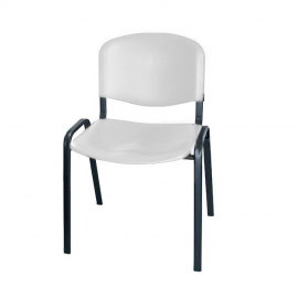 Krzesło konferencyjne ISO plastikowe szare